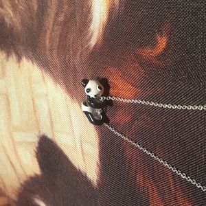 Cute Hanging Panda Necklace